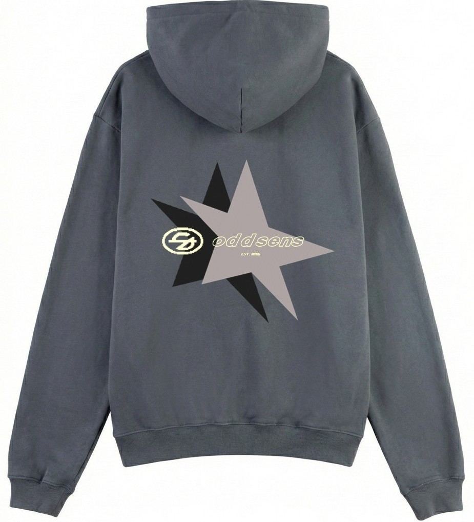 Sudadera Star gris antracita, vista trasera